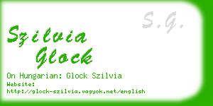 szilvia glock business card